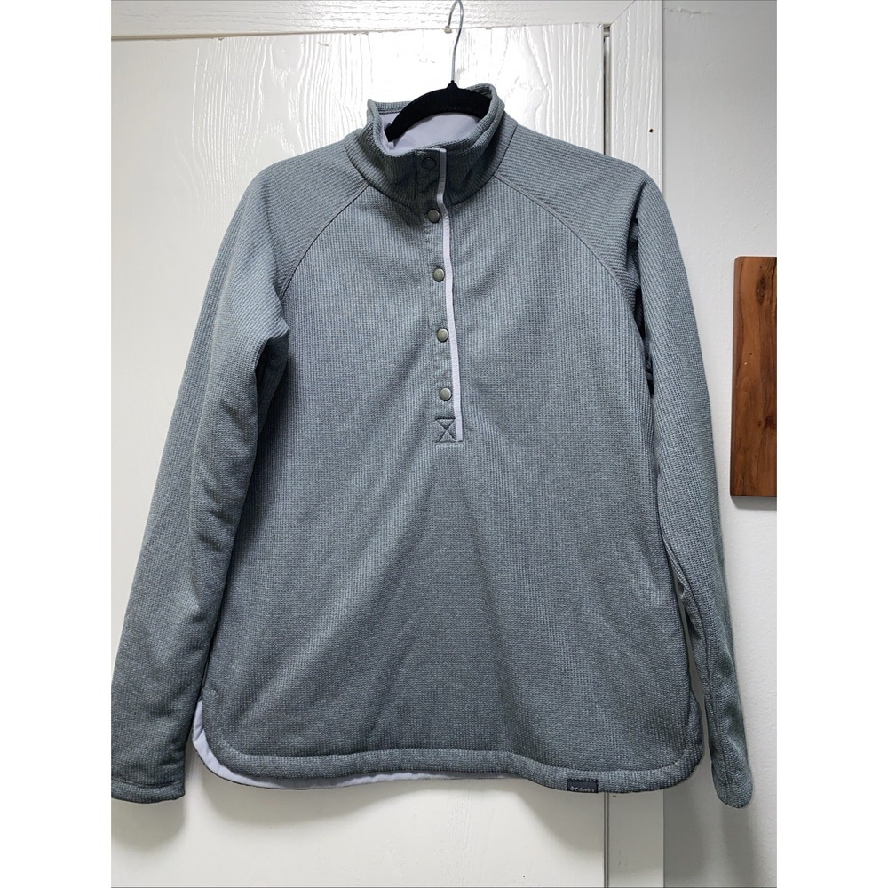 Columbia Women's Omni Wick Jacket Gray Medium 1/4 Snap Advanced Evaporation